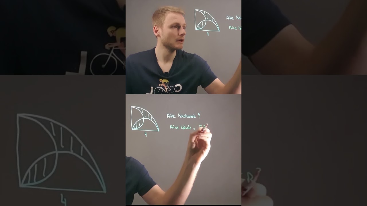 Astuce pour calculer l'aire hachurée facilement