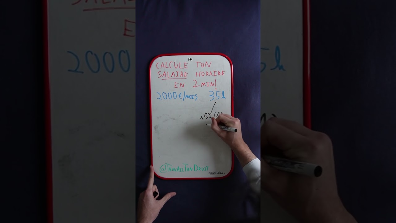 Calcule ton salaire horaire en 2 minutes !