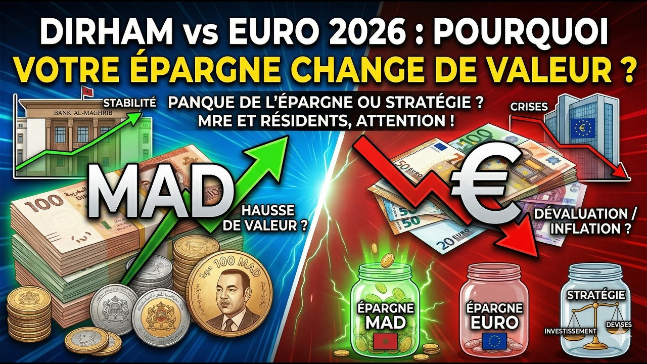 Dirham vs Euro 2026 : Pourquoi votre épargne change de valeur ?