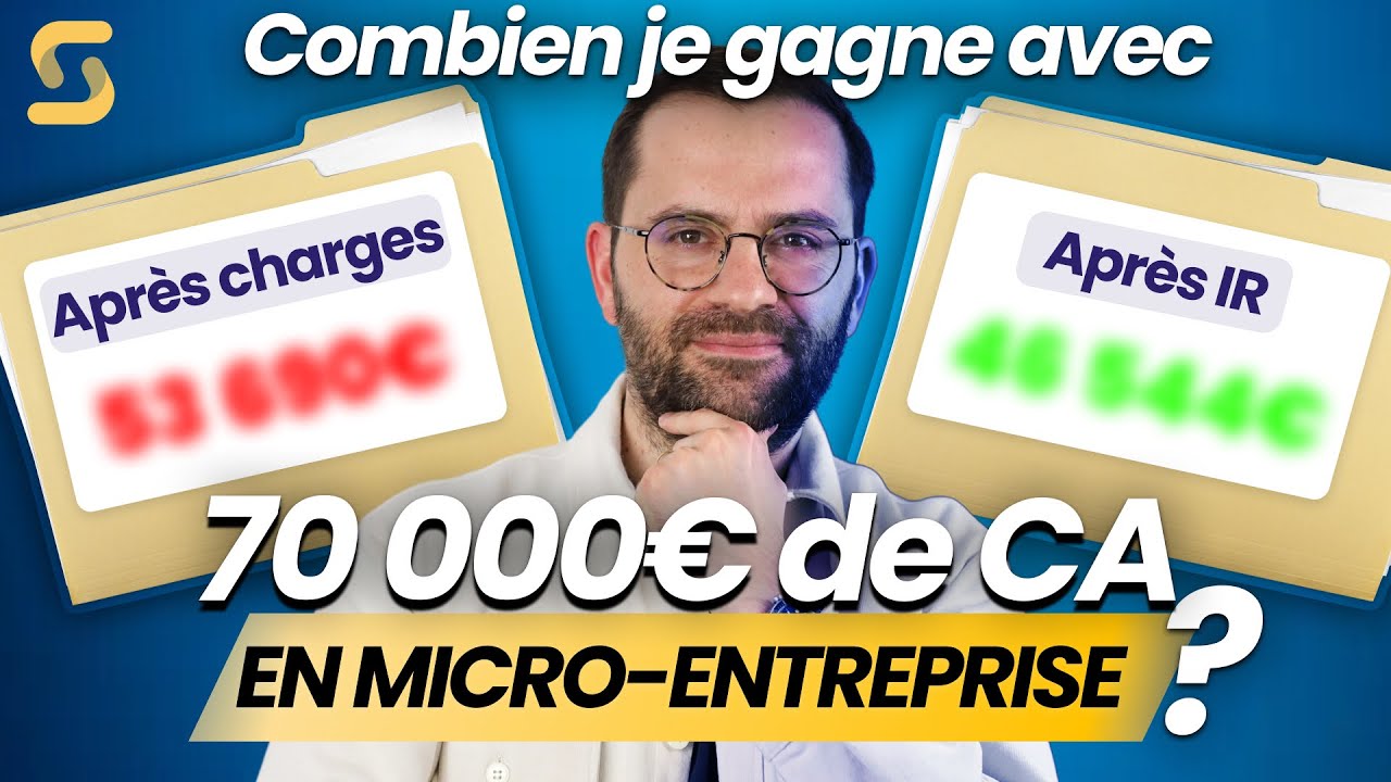Micro-entrepreneur : Combien il me reste pour 70 000€ de CA par an ?