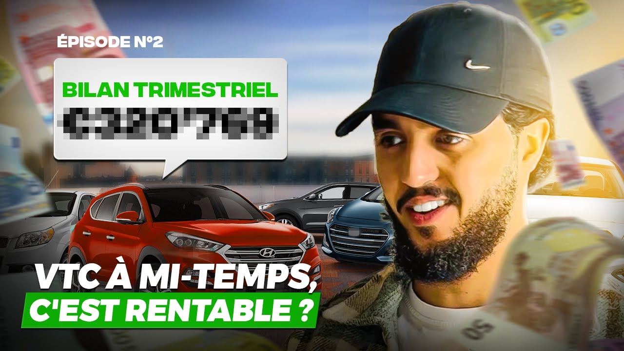 VTC a MI-TEMPS : est ce vraiment RENTABLE ? Je vous dis TOUT sur mon CA !2eme épisode 2eme trimestre