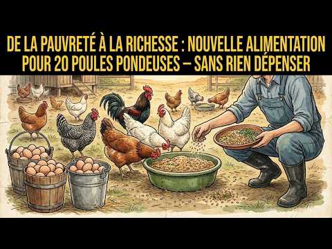 De la Pauvreté à la Richesse : Nouvelle Nourriture pour 20 Poules Pondeuses – Sans Dépenser
