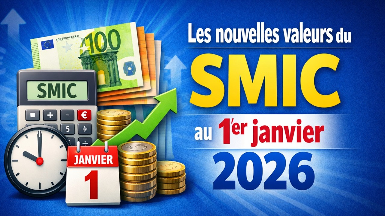 SMIC 2026 : les nouvelles valeurs au 1ᵉʳ janvier 2026, ce qui change pour les salariés
