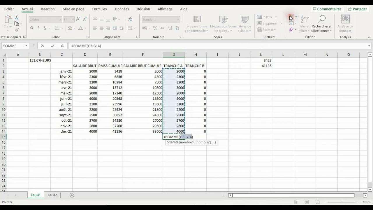 Gestion de paie : Régularisation des tranches de cotisations