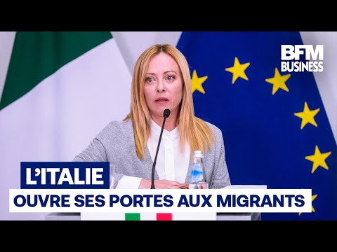 Italie : Meloni ouvre ses portes aux migrants pour "répondre aux pénuries de main d'œuvre"
