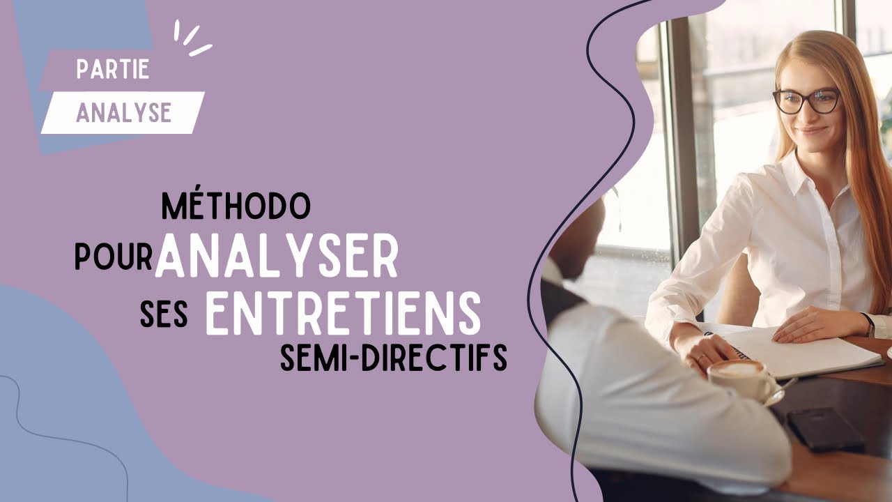 Trame méthodologique pour analyser les données issues de vos entretiens (enquête qualitative)
