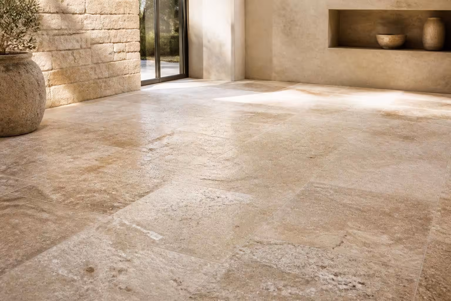 découvrez tout ce qu'il faut savoir sur le travertin : ses caractéristiques principales, son prix au mètre carré, et comment l'utiliser dans vos projets de décoration et construction.